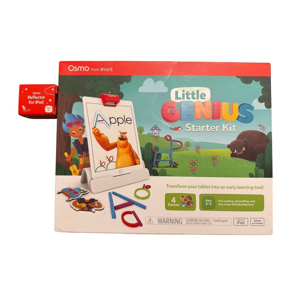 Osmo Little Genius Starter Kit for iPad Preschool Phonics & Letters New in Box